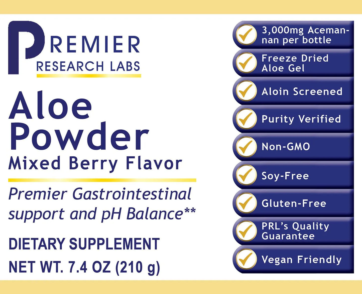 Aloe Powder-Mixed Berry Flavor, Premier