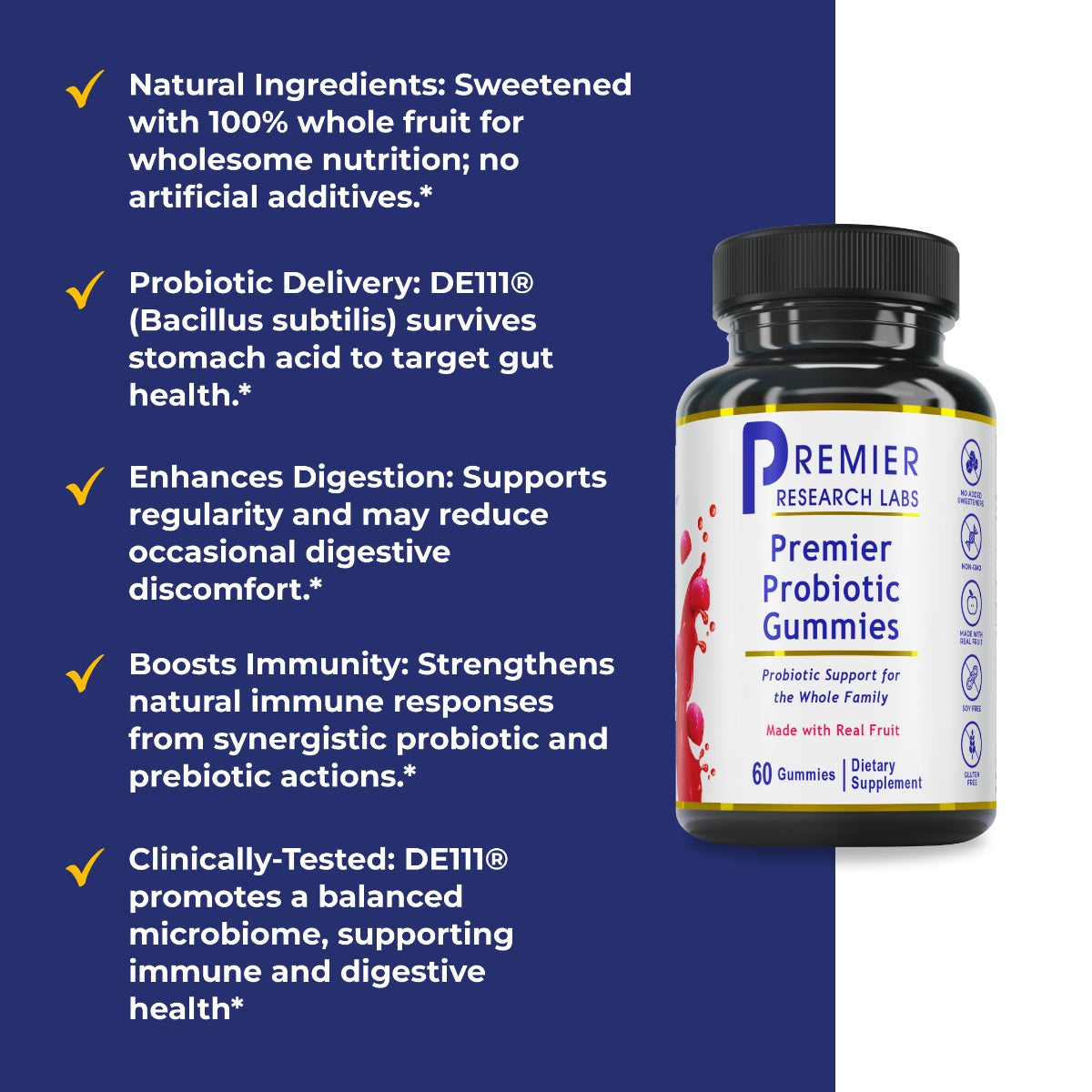 Probiotic Gummies, Premier