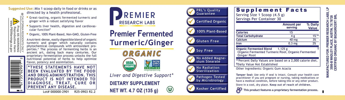 Premier Fermented Turmeric/Ginger