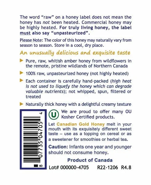 Canadian Gold Honey