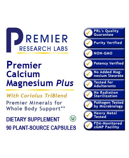 Premier Calcium Magnesium Plus  (90 caps)