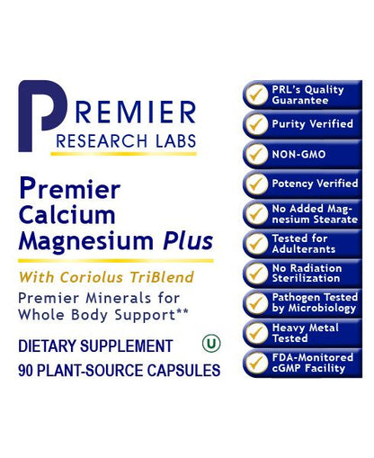 Premier Calcium Magnesium Plus  (90 caps)
