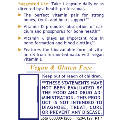 Premier Vitamin D3+K2